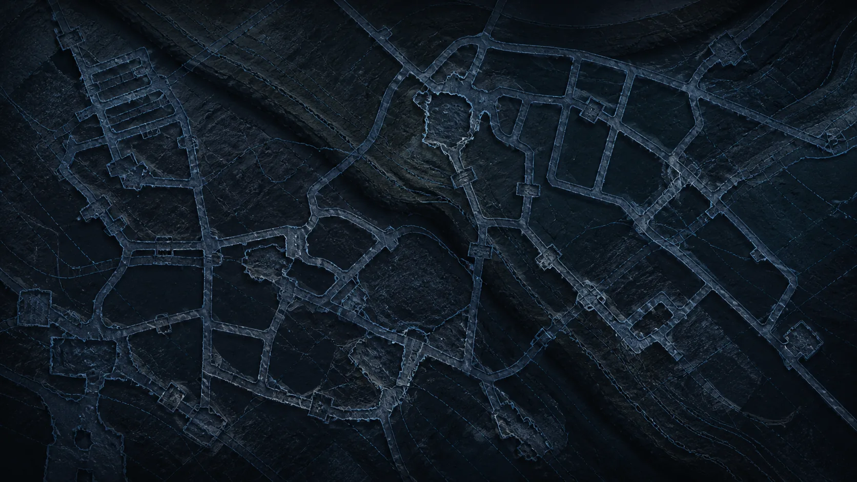 Fictional underground plan used as the dashboard's regional map background